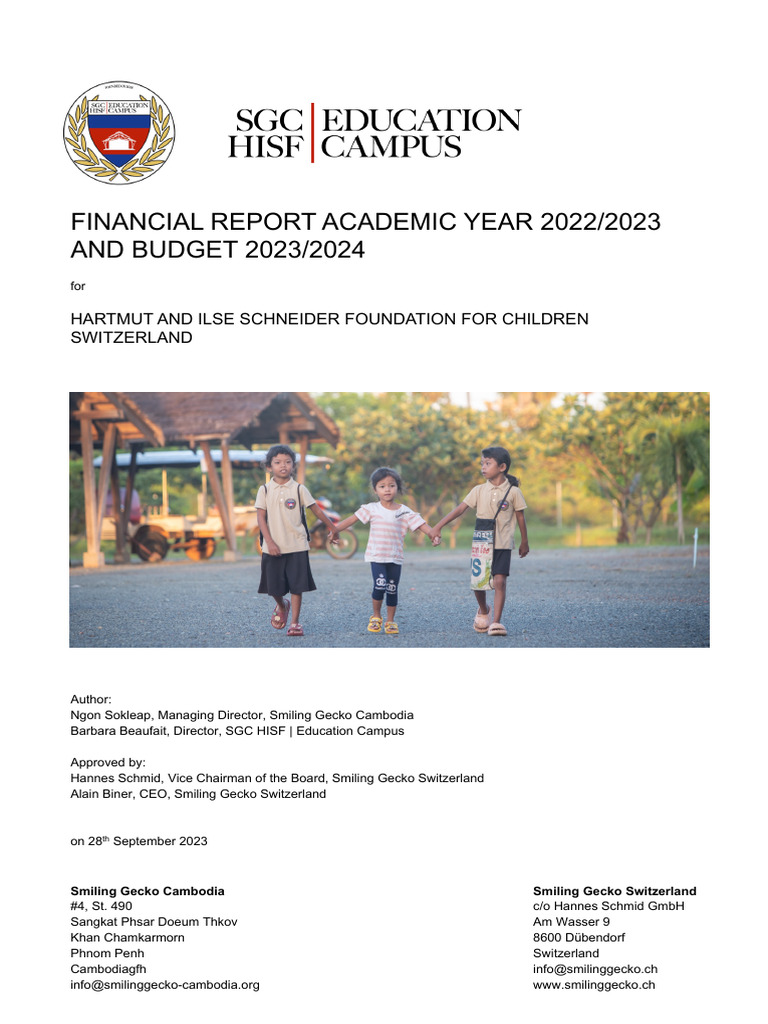 2023 - 10 - 05 HISF Annual Financial Report - Education Campus - Final ...