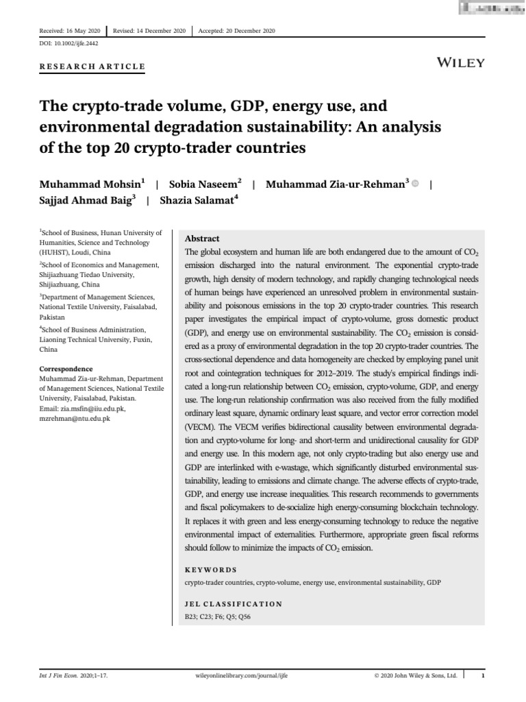 Research Paper | PDF | Cryptocurrency | Sustainability