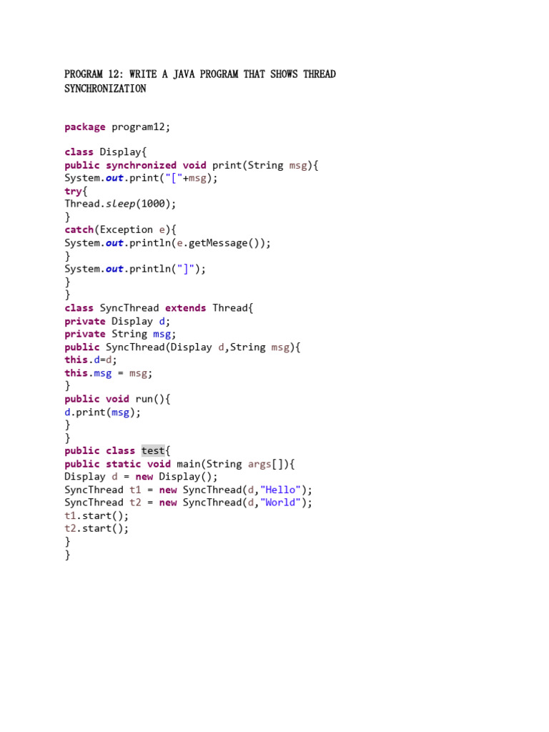Program 12 | PDF