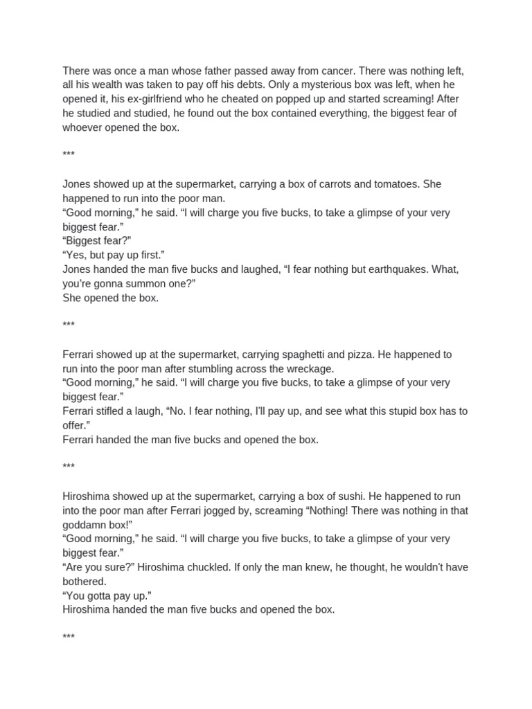 The Fear Revealing Mystery Box Pdf