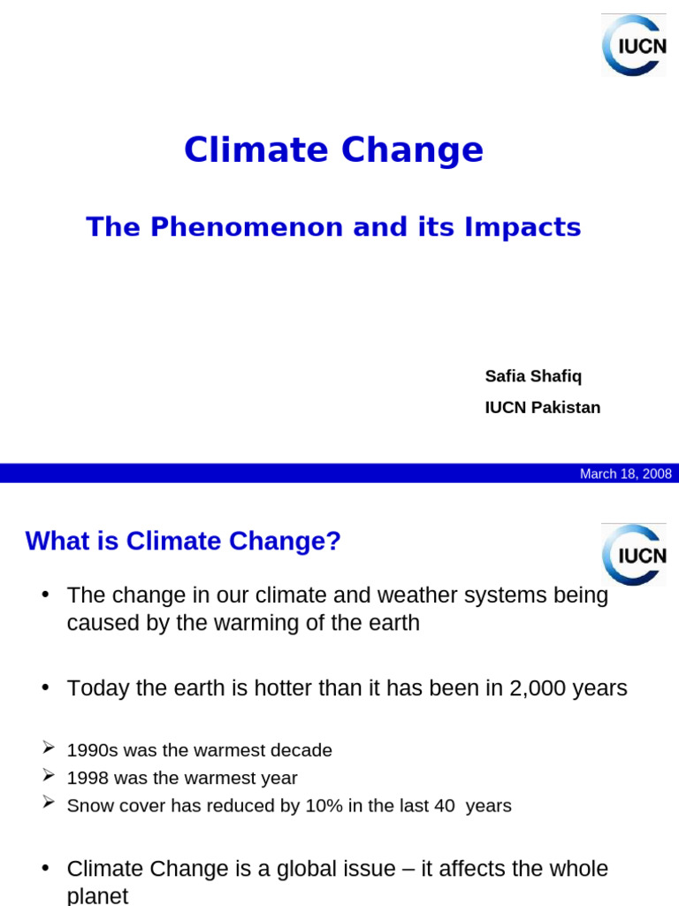 Climate Change: Impacts on Pakistan | PDF | Climate Change | Greenhouse Gas