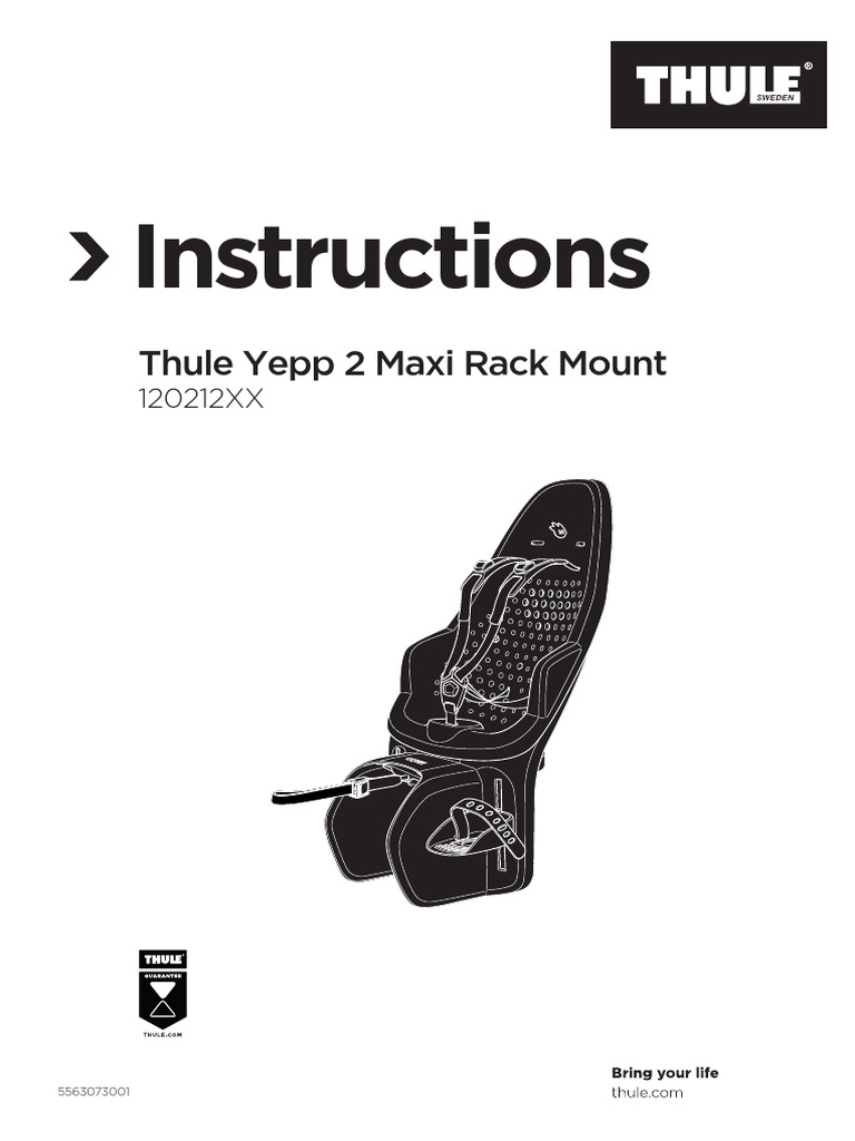 Instructions: Thule Yepp 2 Maxi Rack Mount | PDF