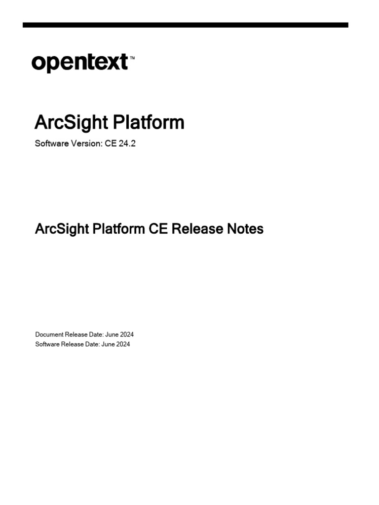 Arcsight platform 24 2 release notes pdf computer security security