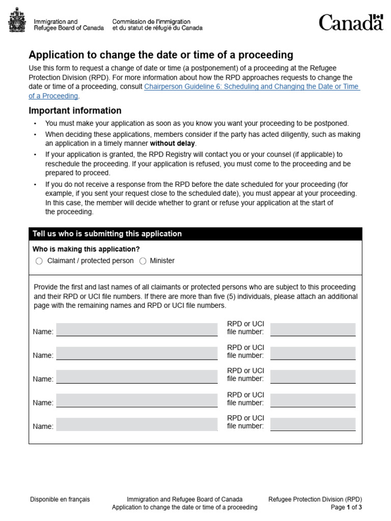Laws Application Proceeding Change