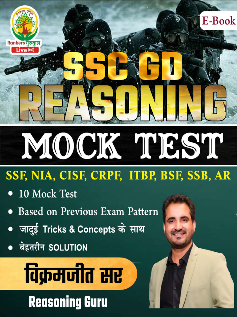 Vikramjeet Sir's Reasoning Mock Tests | PDF | Teaching Methods & Materials