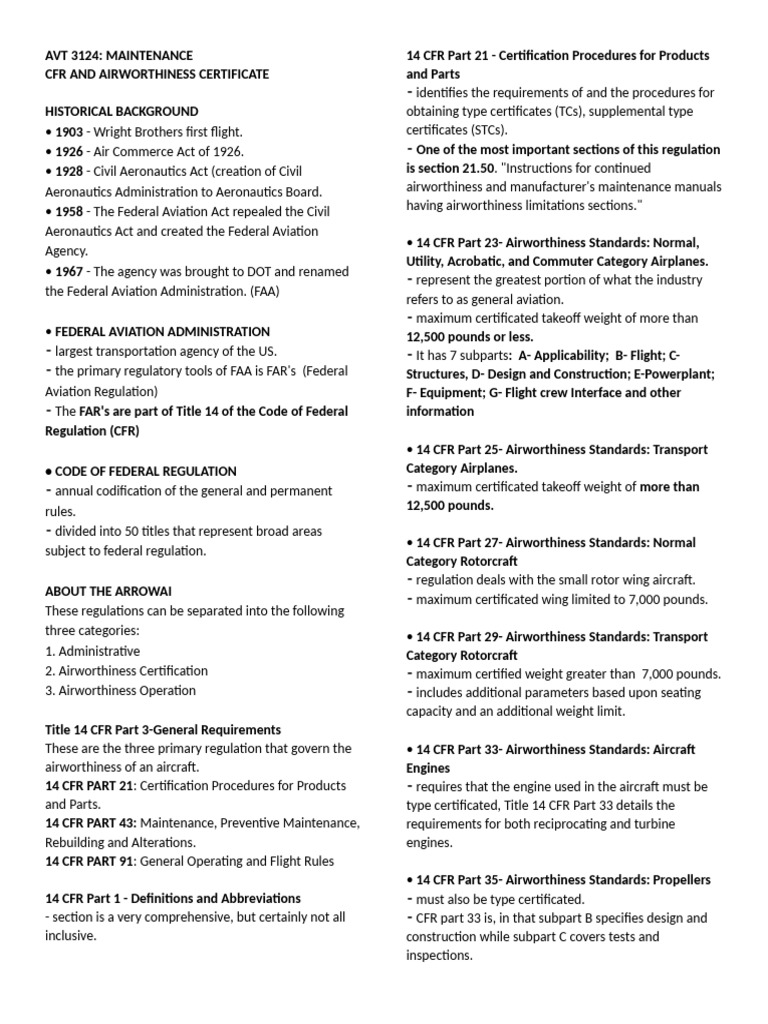 Avt 3124 | PDF | Federal Aviation Administration | Transport