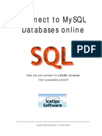 Connecting to SQL Databases Online