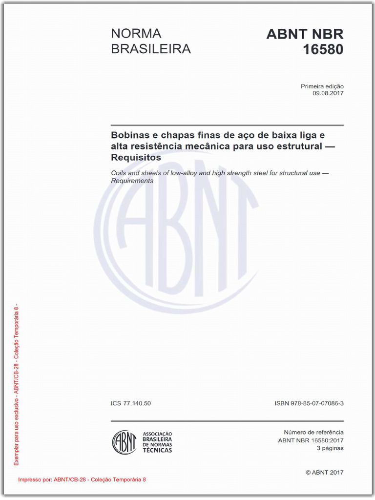Abnt NBR 16580-2017 | PDF