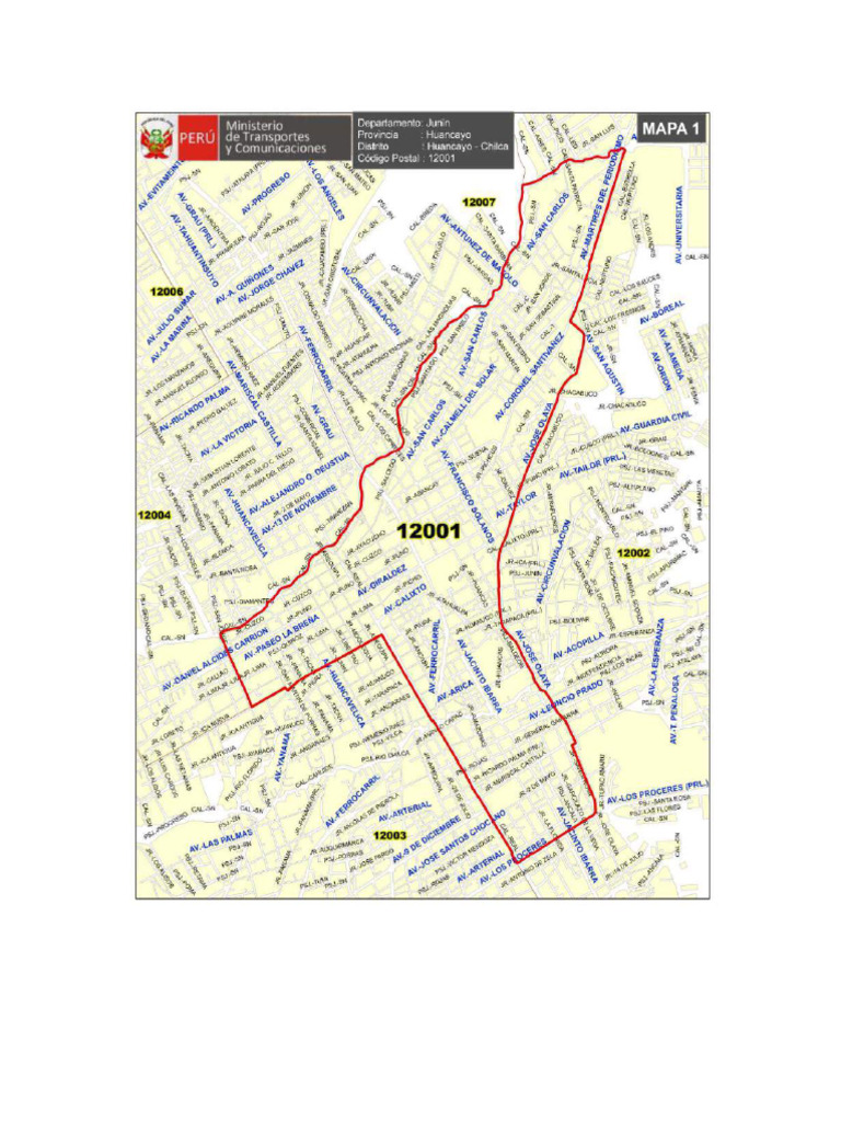 Codigo Postal Huancayo | PDF