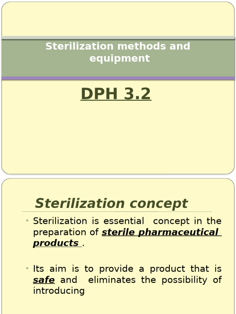 1-Sterilization Methods and Equipment | PDF | Sterilization ...