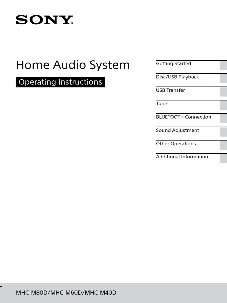 Home Audio System: Operating Instructions | PDF | Compact Disc | I Phone