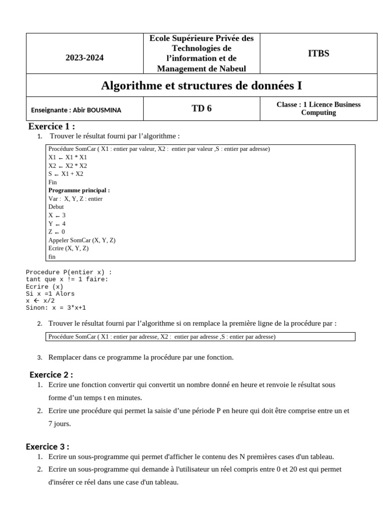 Algorithmes et Structures de Données I | PDF | Ordinateurs