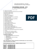 Lista Material - 4º Ano Fundamental