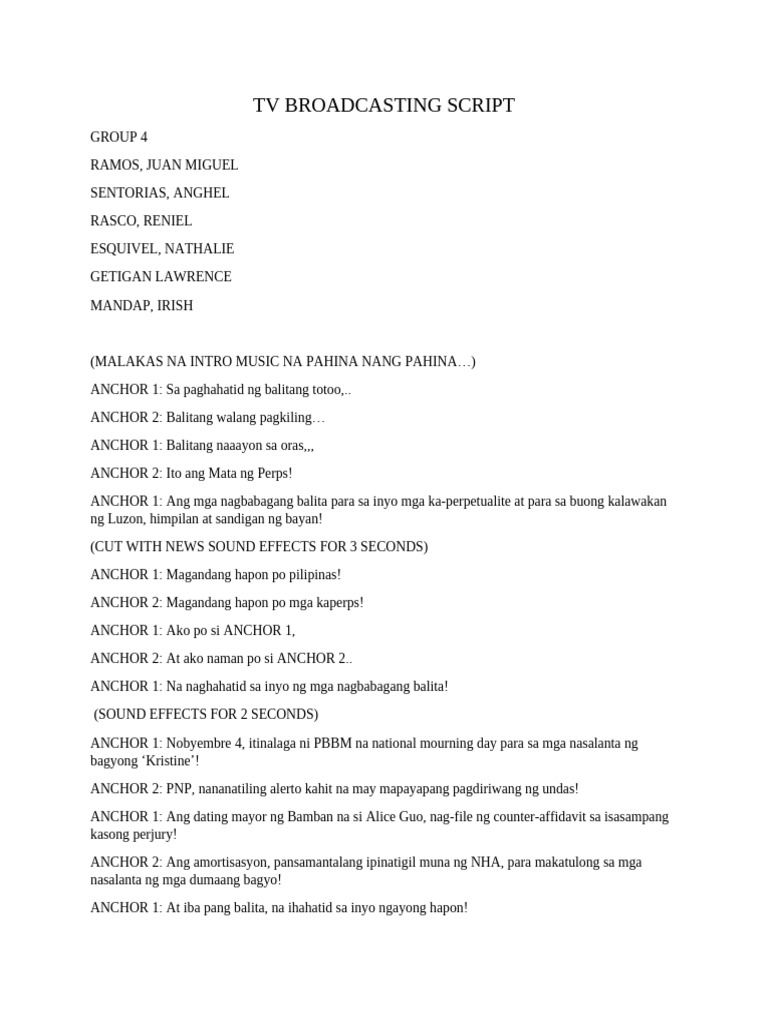 Group 1 radio broadcasting script 2 pdf