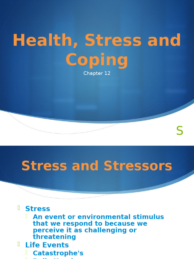 Health Stress and Coping | PDF | Intimate Relationships | Attachment Theory