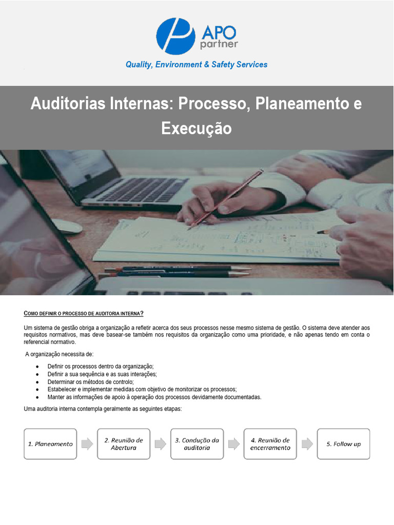 Check List para Auditoria Interna | PDF | Auditoria interna | Planejamento