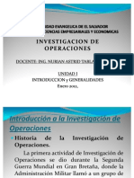 Introduccion Investigacion de Operaciones