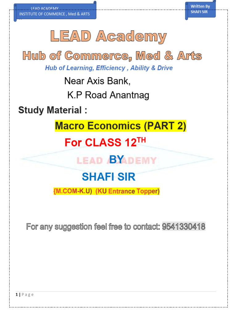 National Income and Aggregates - Docx Orginal | PDF | Gross Domestic ...