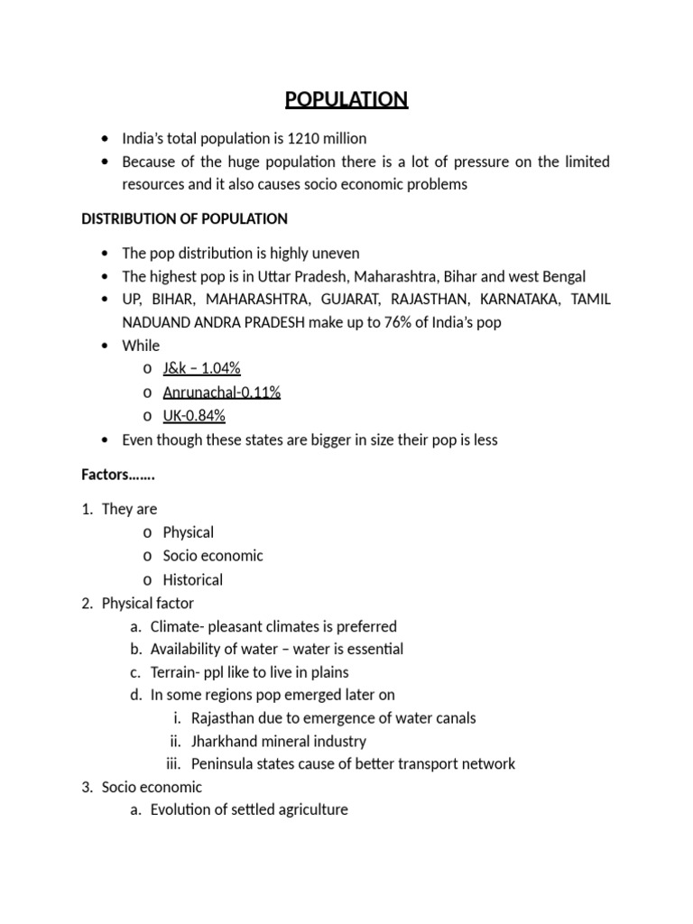 POPULATION | PDF | Water | Natural Environment