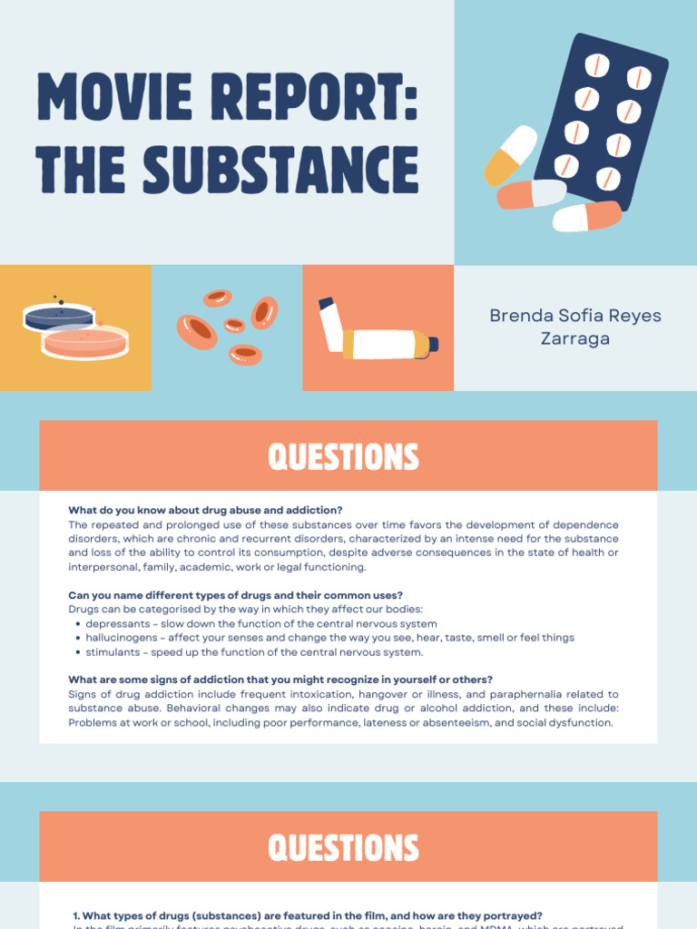 The Substance A Cautionary Tale on Addiction PDF Substance Abuse