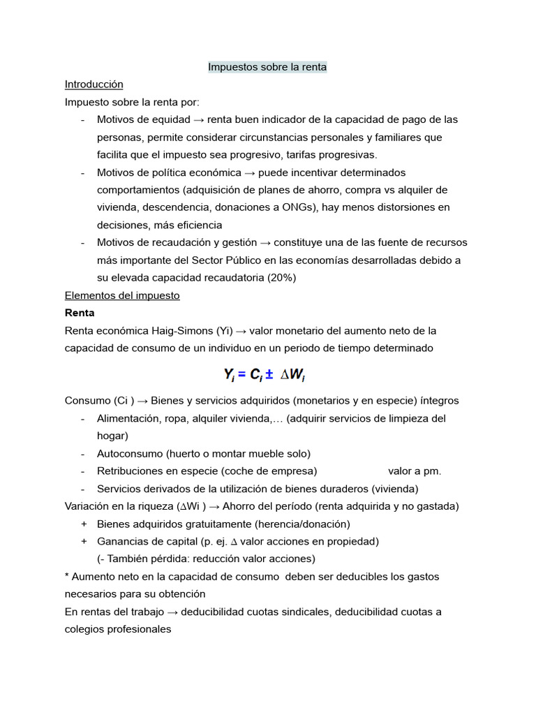 Tema 6 | PDF | Impuestos | Impuesto sobre la renta