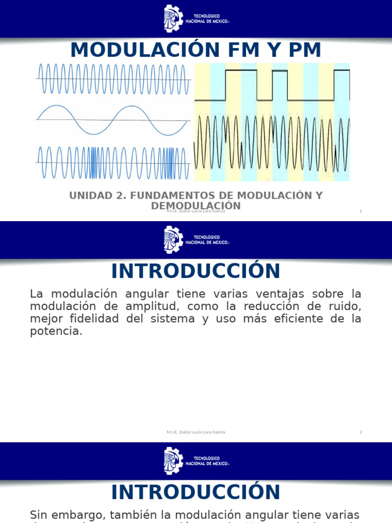 1.2.2 Modulación FM | PDF | Modulación de frecuencia | Modulación
