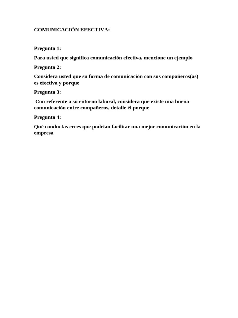 Claves de la Comunicación Efectiva | PDF