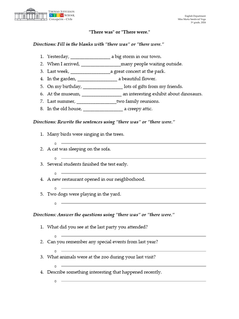 THERE IS THERE ARE THERE WAS THERE WERE visual data 2