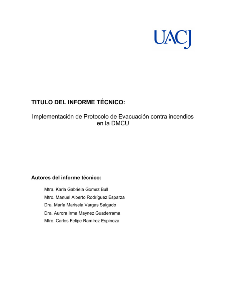 Protocolo de Evacuación DMCU: Incendios | PDF | Defensa Civil | Valores