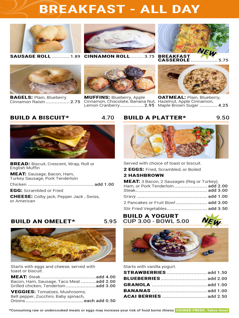 Breakfast All Day 2 2024 | PDF | Sausage | Cuisine