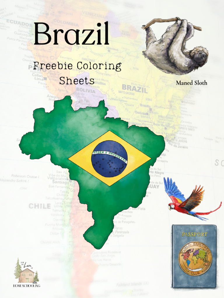 Free Brazil Coloring Pack | PDF | Career & Growth