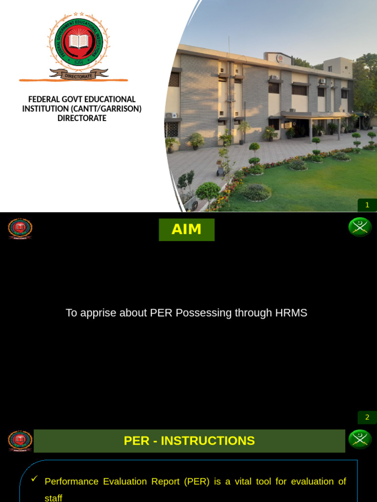 PER Processing Instructions for HRMS | PDF | Business