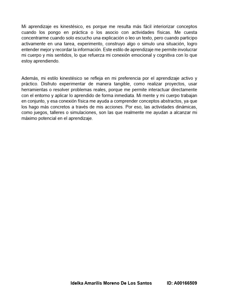 Unidad 3 Actividad 3 Descubre Tu Estilo de Aprendizaje | PDF ...