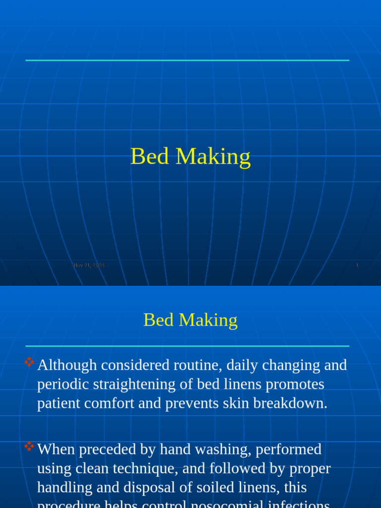 4. Bed Making(1) (1) | PDF | Bed | Bedding