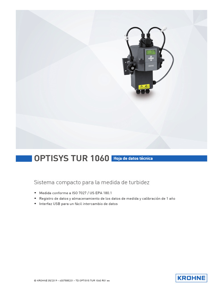 KROHNE TD - OPTISYS - TUR - 1060 - Es - 190515 - 4007585201 - R01 ...