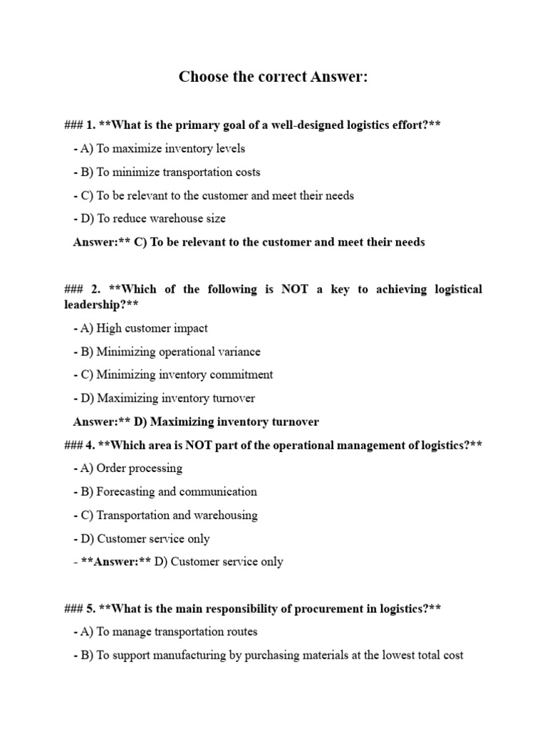 Chap3 part 2 | PDF | Logistics | Supply Chain