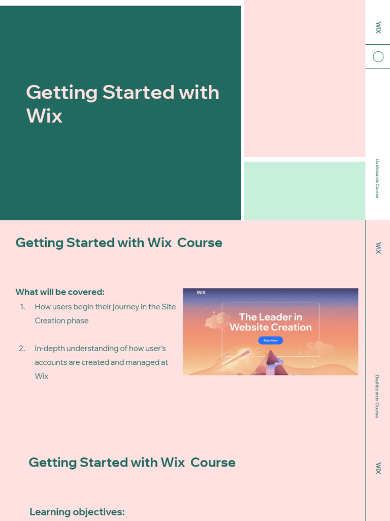Getting Started Wix Funnel Dashboard PDF Websites Cyberspace