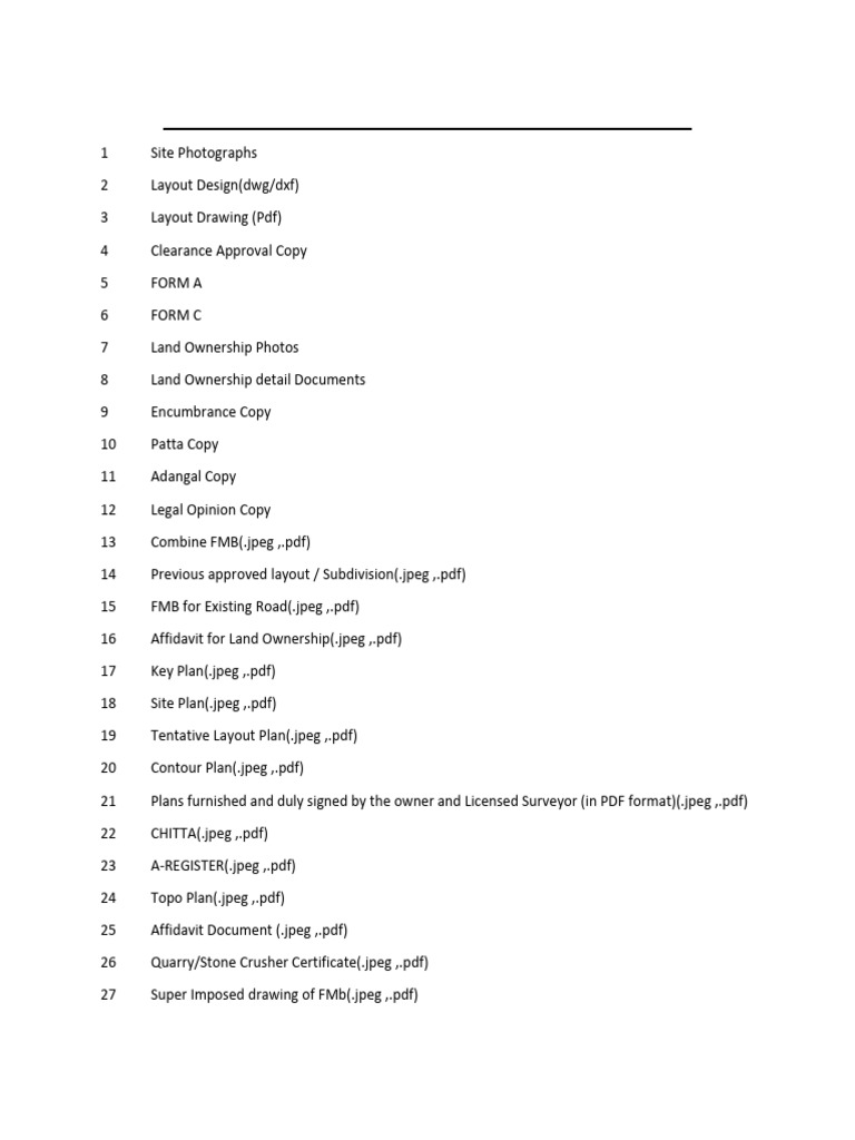 Layout Approval Document Checklist | PDF