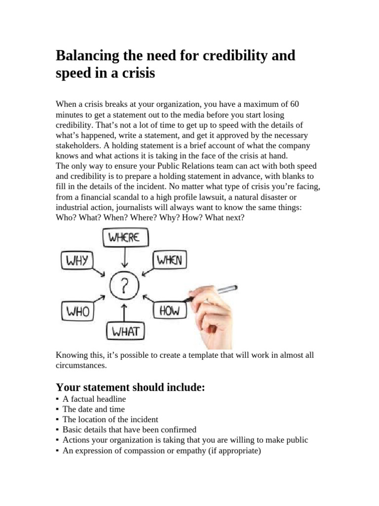 Sample Holding Statement | PDF | Career & Growth | Business