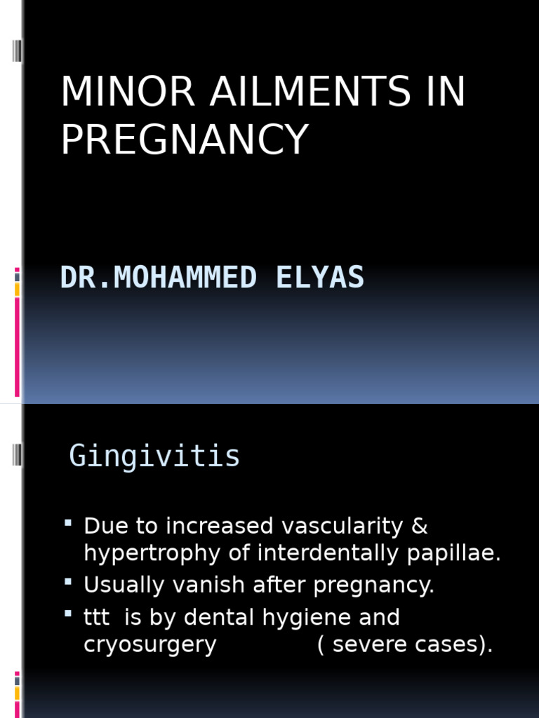 Managing Minor Pregnancy Ailments | PDF