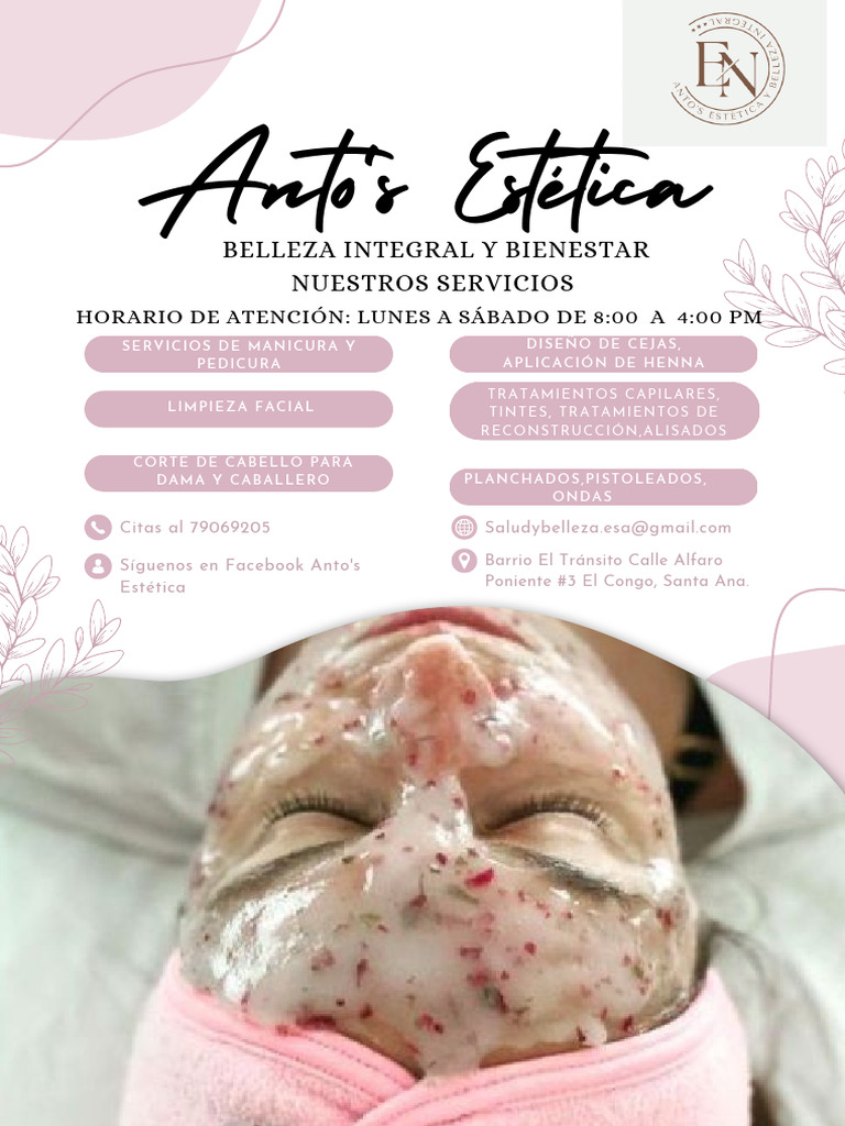 Flyer Anuncio Centro de Estética Orgánico Rosa - 20241111 - 165024 ...