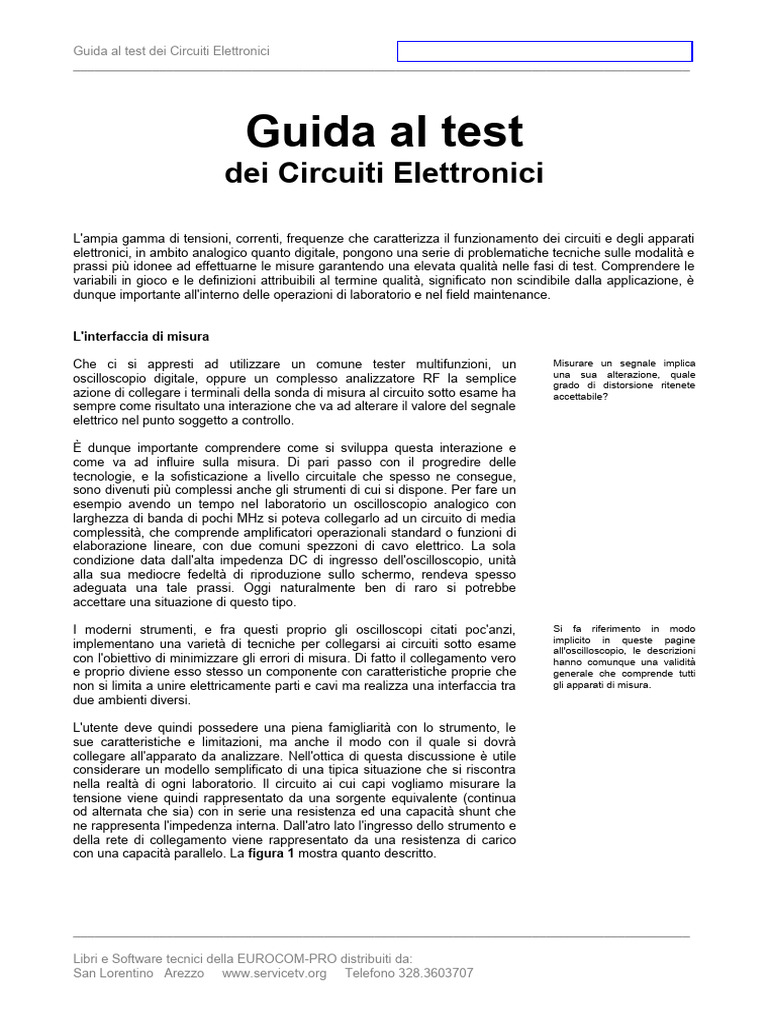 Guida Al Test Dei Circuiti Elettronici-New | PDF