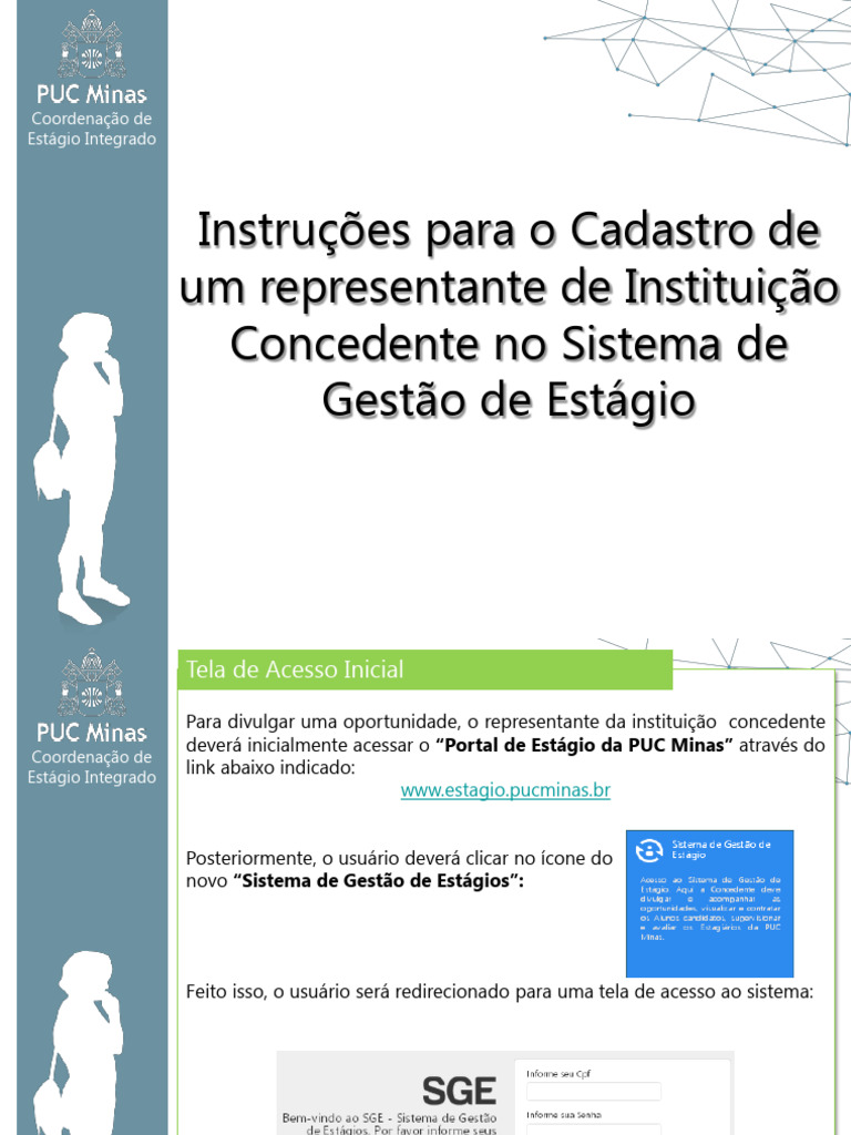 Tutorial - Cadastro de Concedente e Oportunidades | PDF | Informática