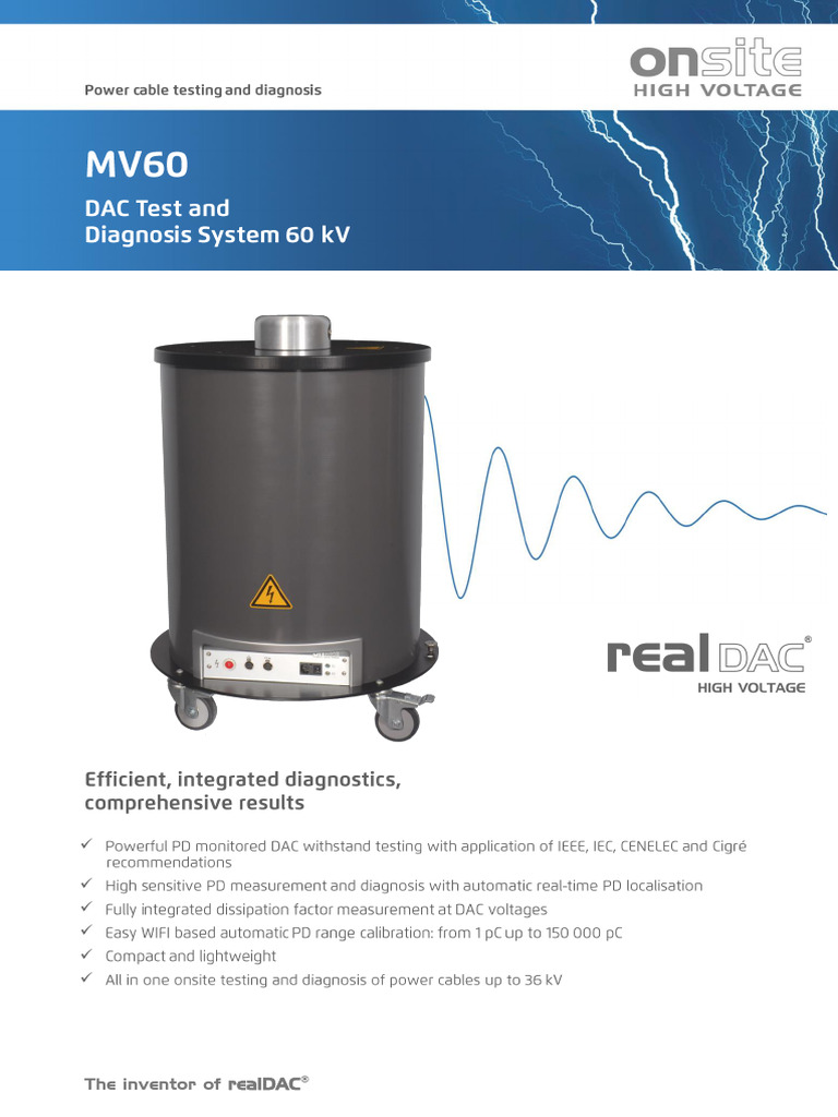 FT ONSITEHV MV60DS Rev1 | PDF