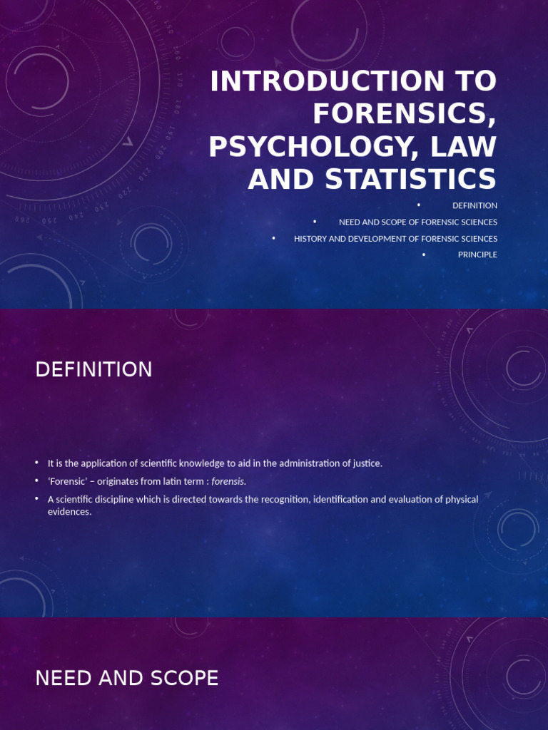 Research Topics Related To Forensic Science