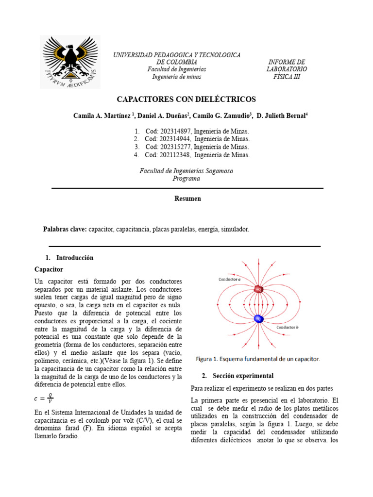 Capacitores Con Dielectricos | PDF | Condensador | Capacidad