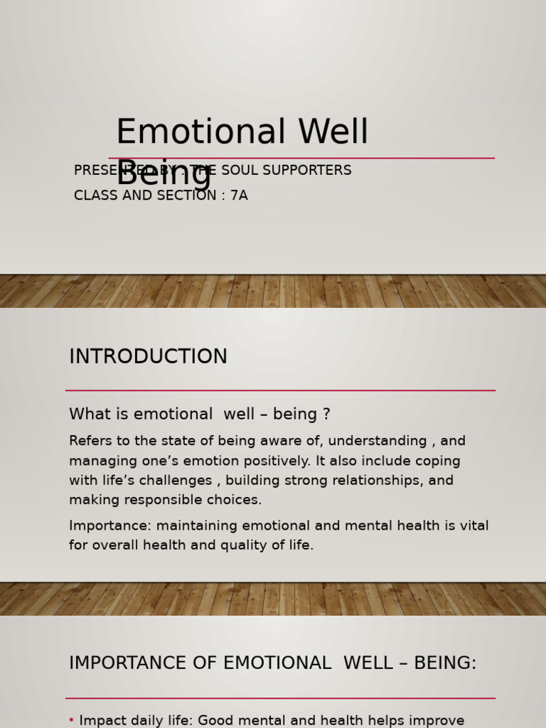 Understanding Emotional Well-Being | PDF | Emotions | Prayer