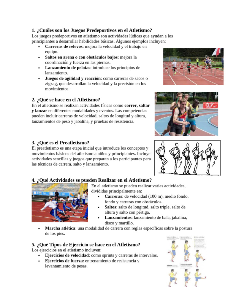Atletismo | PDF | Deporte del atletismo | Deportes individuales