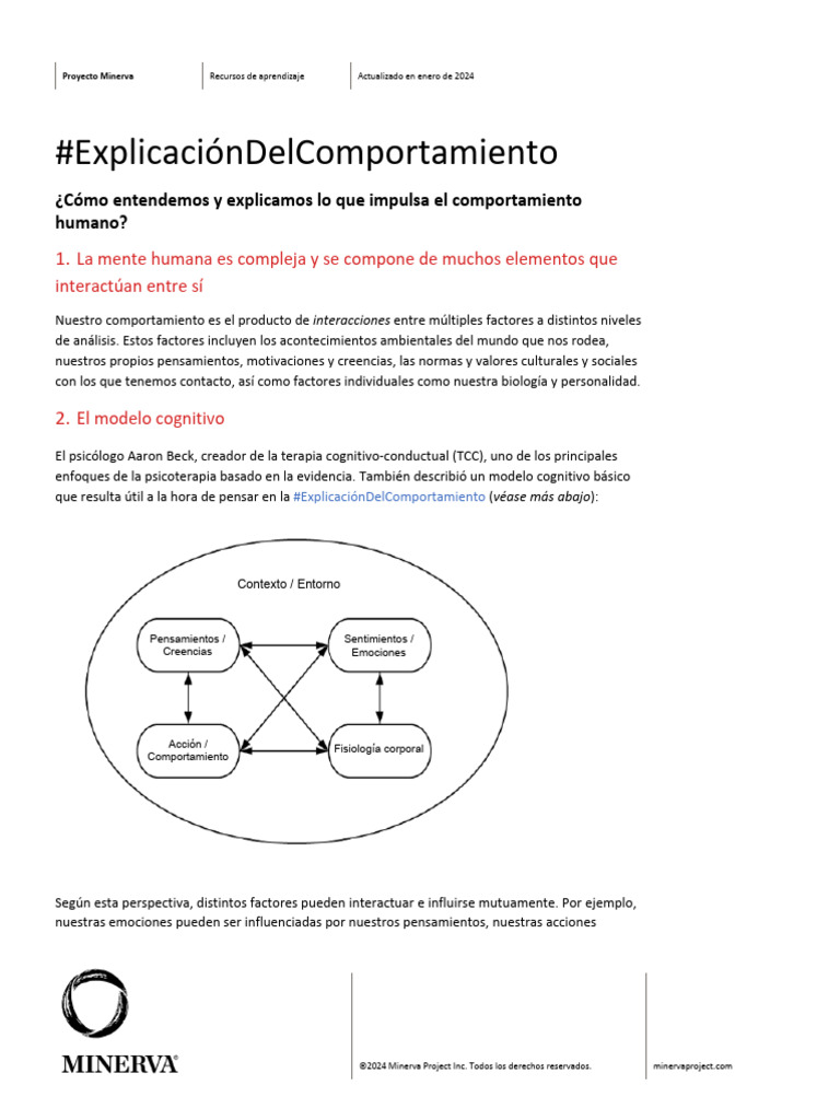 Factores que Influyen en el Comportamiento Humano | PDF | Las emociones ...