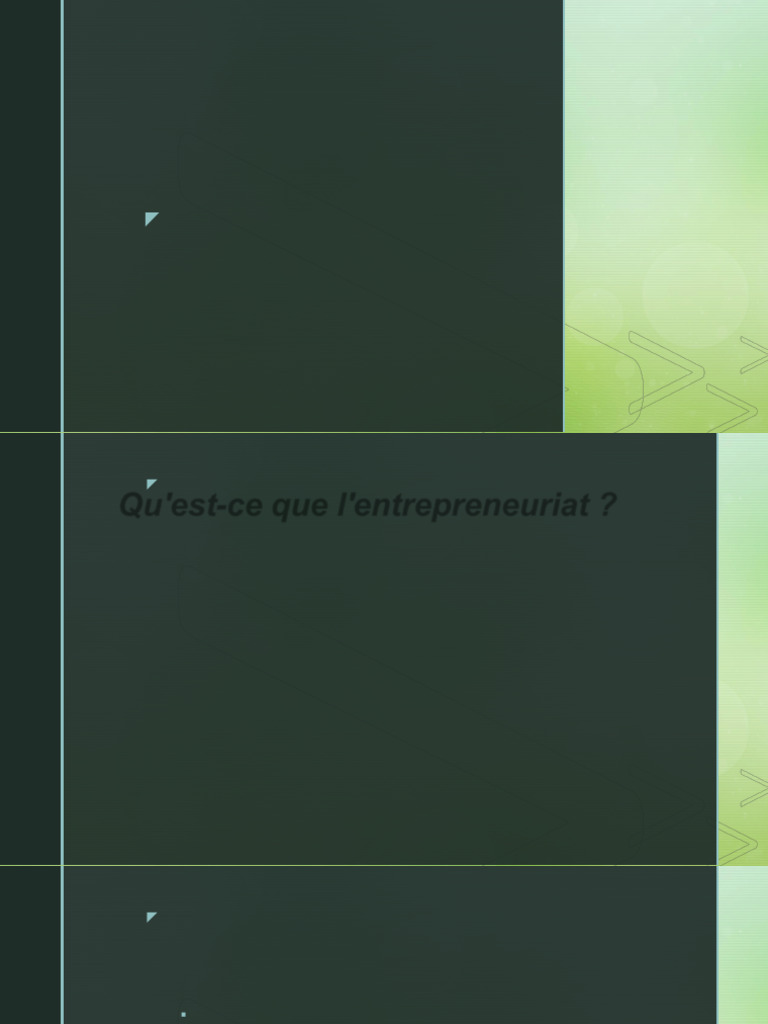 Définition de l'entrepreneuriat vert | PDF | Développement durable ...